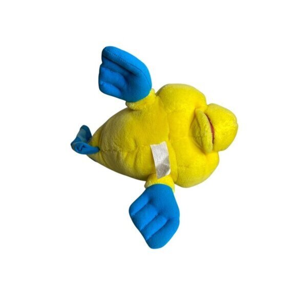 Vintage 90s Disney Flounder Plush‎ Toy Fish Soft Stuffed Animal 15" - Picture 4 of 4